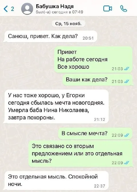 Бабушка Надя и новогодняя мечта
