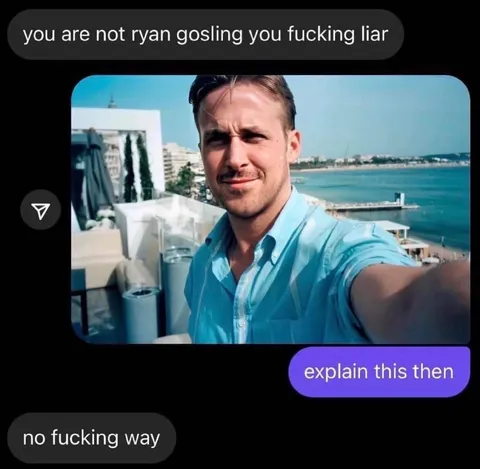 Ryan Gosling Selfie Alibi