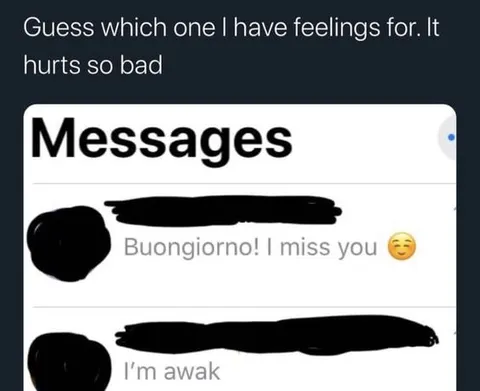 Guess Which One I Have Feelings For