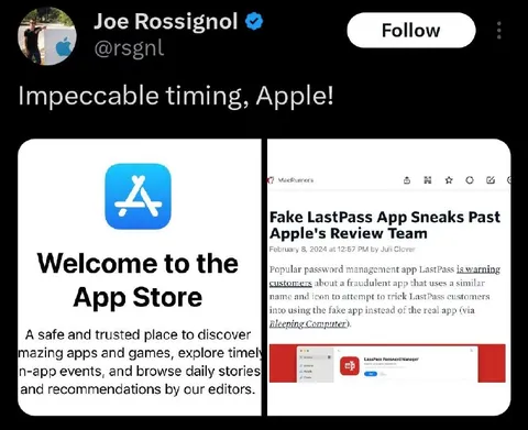 Impeccable Apple Timing
