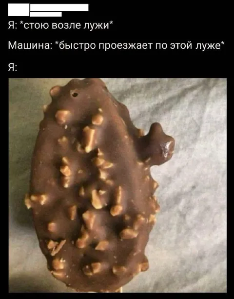 Машина проехала по луже