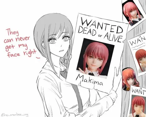 Makima Face Drawing Fail