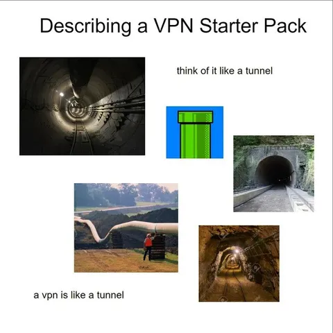 VPN Is Like a Tunnel
