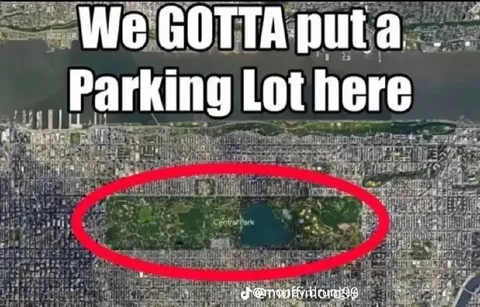 Parking Lot in Central Park