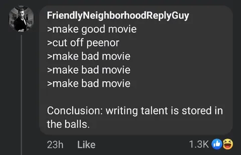 Writing Talent Is Stored in the Balls