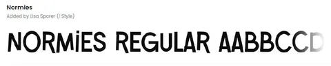 Normies Regular Font Comparison