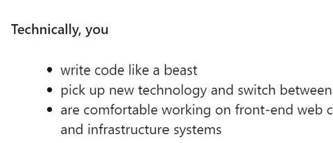 Technically, You Are a Beast