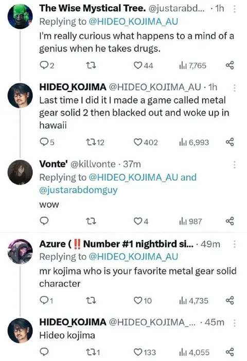 Hideo Kojima Names Himself