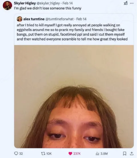 Fake Bangs Suicide Prank