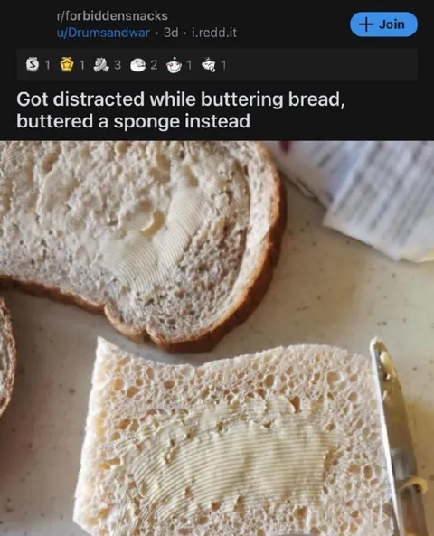 Buttered Sponge Instead of Bread