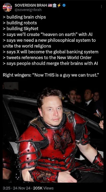 Right Wingers Trust Elon Musk