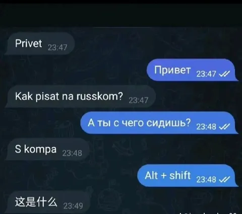 Как писать на русском