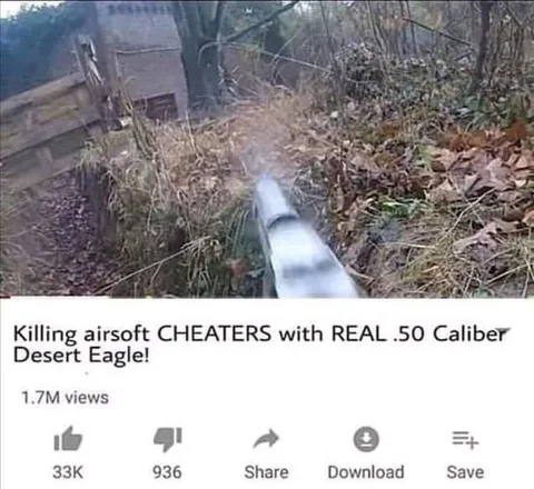 Killing Airsoft Cheaters with Real .50 Caliber