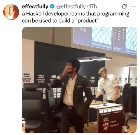 Haskell Developer Discovers Products
