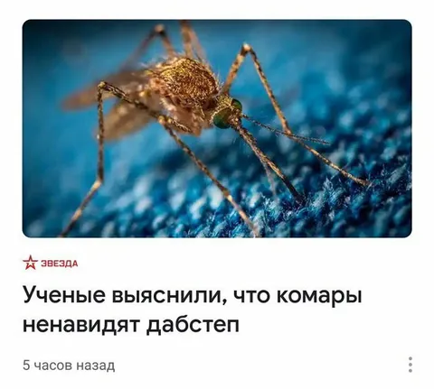 Комары ненавидят дабстеп