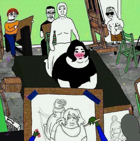 Неожиданный рисунок на занятии
