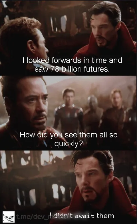 I Looked Forwards in Time
