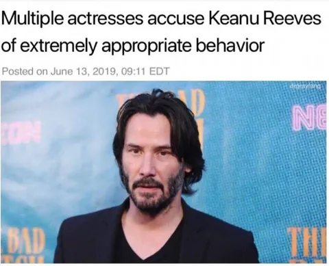 Keanu Reeves Extremely Appropriate Behavior