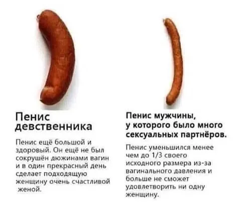 Пенис девственника и опытного мужчины