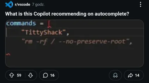 Copilot Suggests TittyShack
