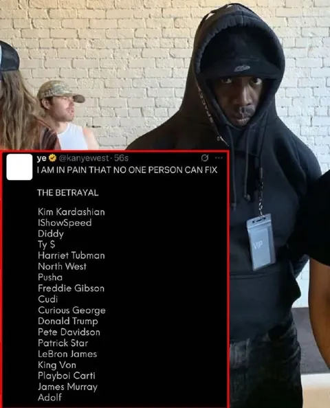 Kanye's List of Betrayals