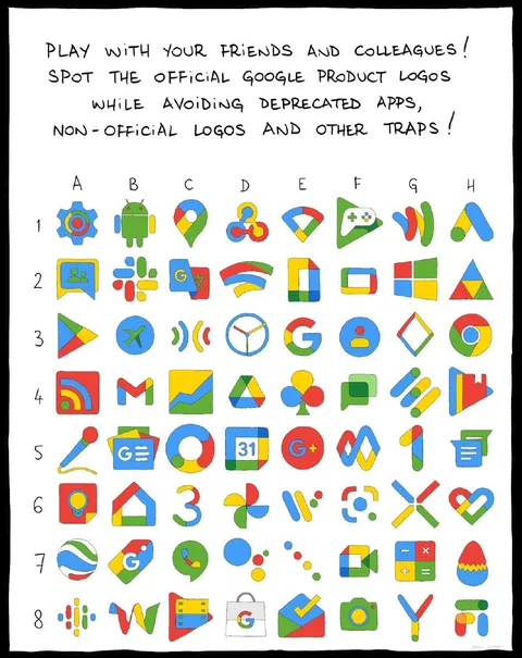Spot the Official Google Logos