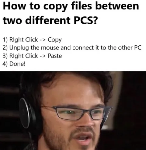 Copy Files Between Two PCs