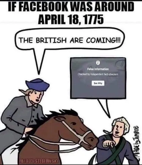 Facebook During Paul Revere’s Ride