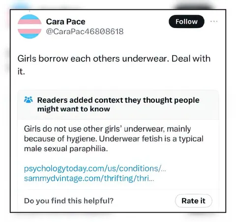 Girls Borrow Underwear Community Note