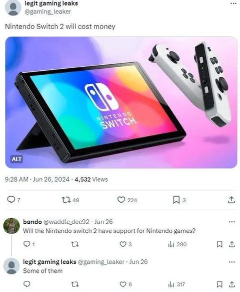 Nintendo Switch 2 Costs Money