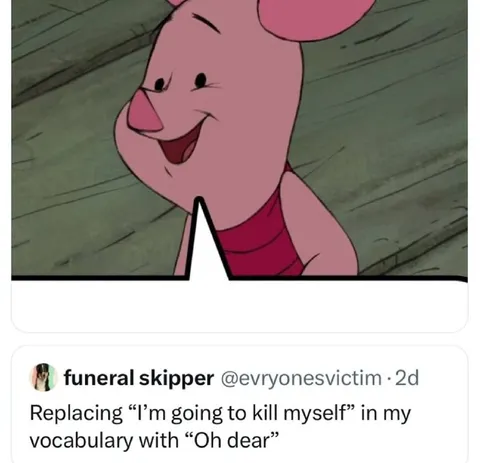 Replacing Suicidal Thoughts with Oh Dear