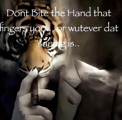 Tiger Bites the Hand