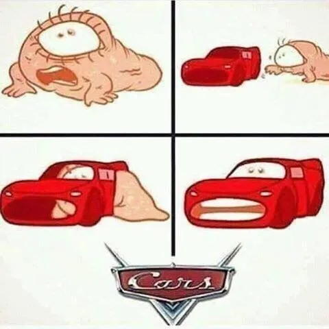 Creature Transforms Into Lightning McQueen