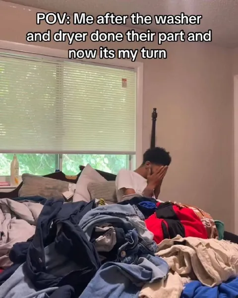 Laundry Pile Overwhelming Me