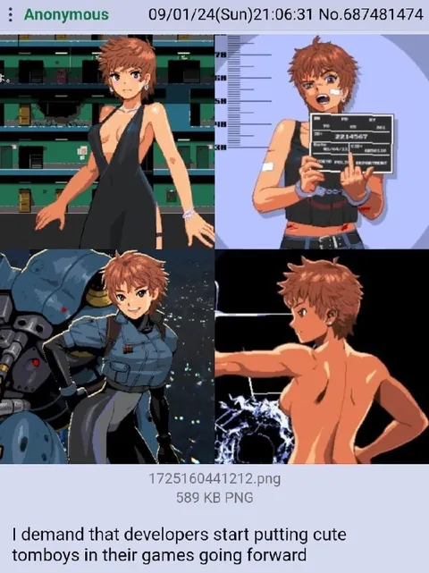 Cute Tomboys in Games