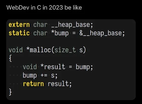 WebDev in C Memory Allocation