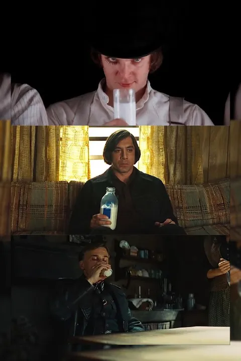 Мужчины пьют молоко
