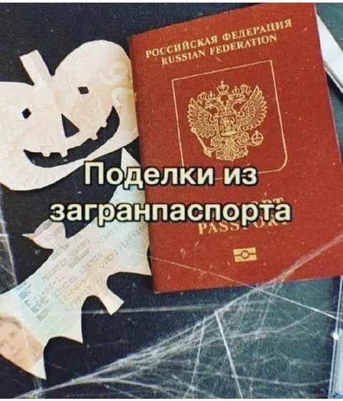 Поделки из загранпаспорта