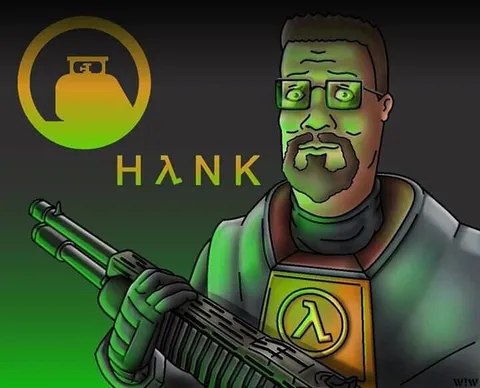 Hank with a Lambda Rifle