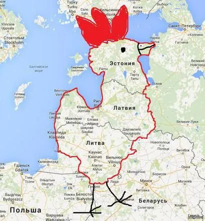 Красная карта Прибалтики