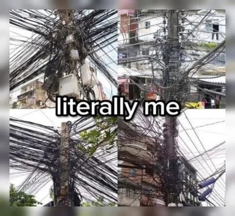 Literally Me Tangled Wires