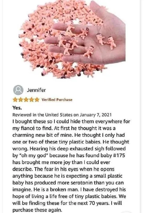 Tiny Plastic Babies Everywhere