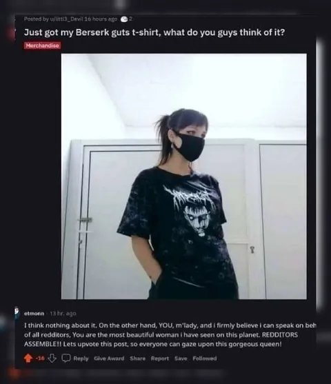 Berserk Guts Shirt Reddit Simp