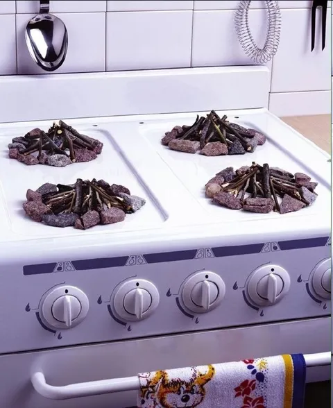Костры на кухонной плите