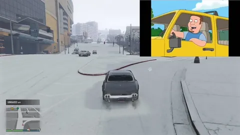 Зимний дрифт с неожиданным финалом