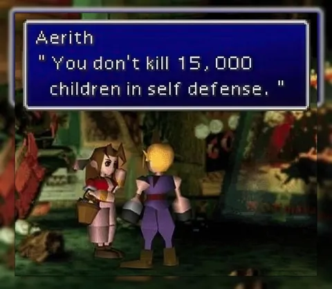 Aerith Self Defense Argument