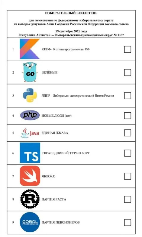 Программисты на выборах