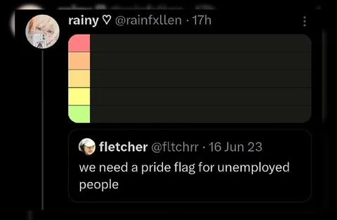 Pride Flag for Unemployed People
