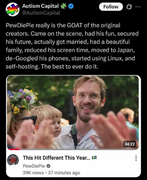 PewDiePie Won at Life