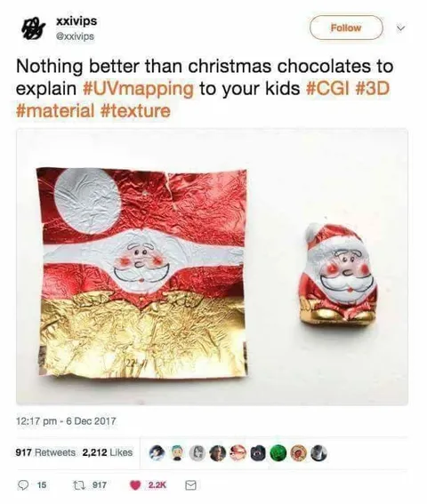 Christmas Chocolates Explain UV Mapping